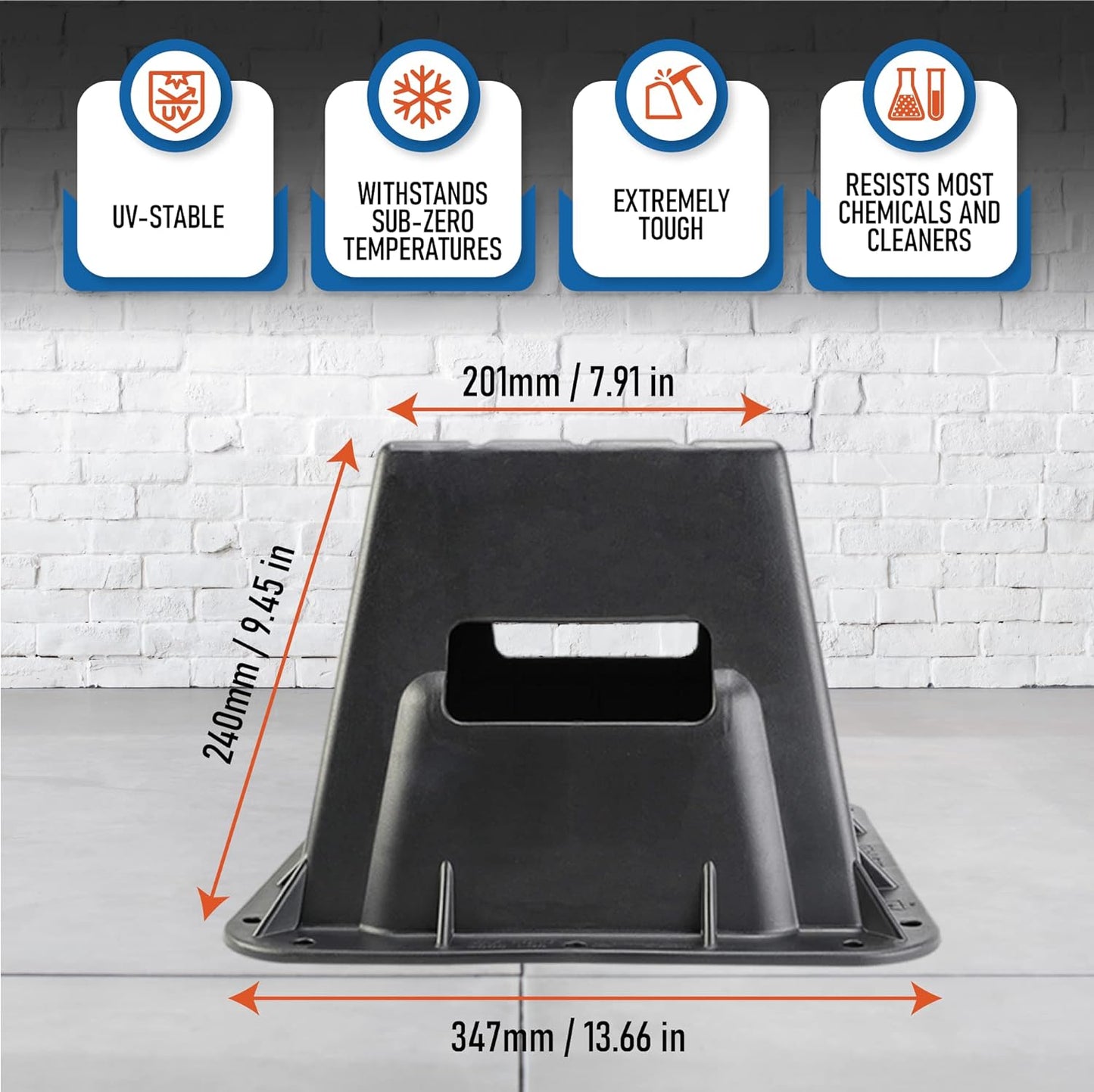 Pontoon Storage Blocks - Heavy Duty, Stackable & Weather Resistant - Perfect for Winterizing, Boat Protection & Maintenance (Set of 4)