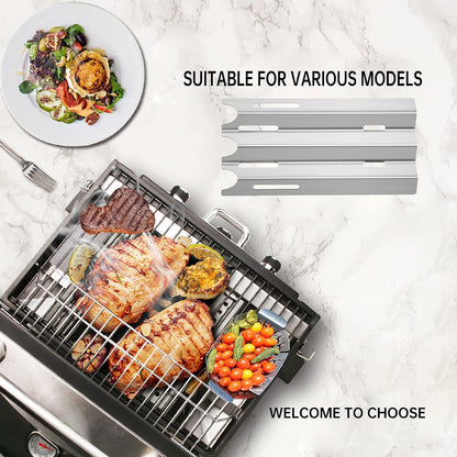 14 1/2" Stainless Steel Grill Burners BBQ Gas Grill Replacement Parts for Vermont Castings CF9030, CF9050, VCS5005, VM400, Jenn Air JA460, JA480, JA580, Outdoor Cooking Grill Repair Kit