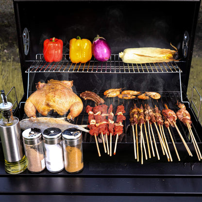 Charcoal Grill, Portable Barbecue Grill Tools for Outdoor Grilling Cooking Camping Hiking Picnics Tailgating Backpacking Party 31.1''X17.9''X 9''