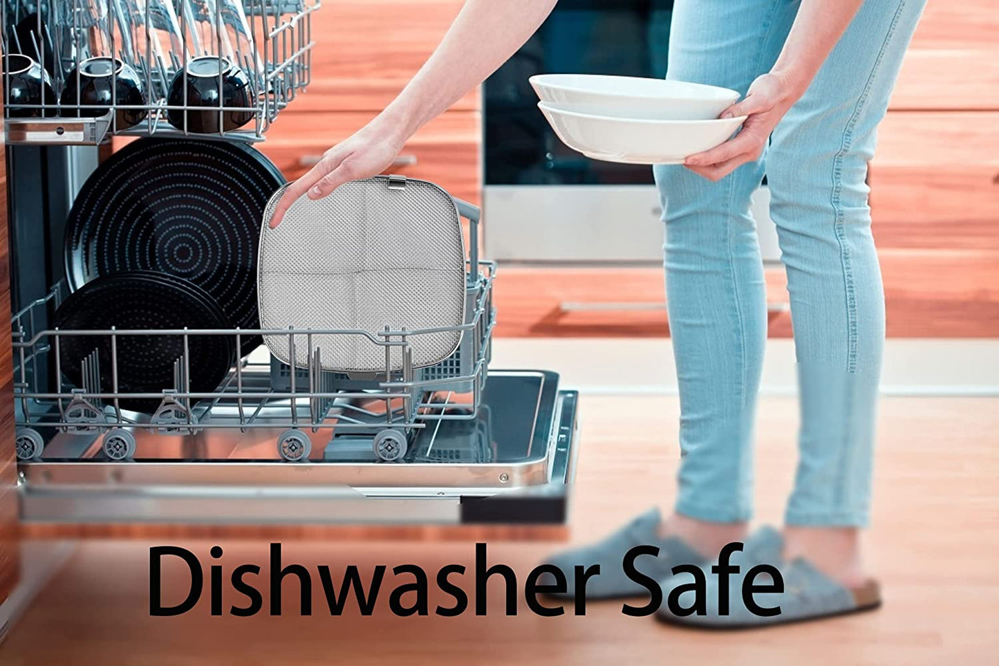 Replacement Splatter Shield for Ninja Foodi Ag301,Accessories for Ninja Foodi 5-In-1 Indoor Grill, Stainless Steel Fine Mesh Splatter Screen for Ninja Foodi AG300, AG300C,AG301C, AG302, AG400