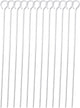 12 Inch Barbecue Skewers Metal BBQ Sticks,12Pack Stainless Steel Square Skewer,Kebob,Kabob Sets for Grill Outings Cooking (BBQ Skewers Square 12Inch-12P)