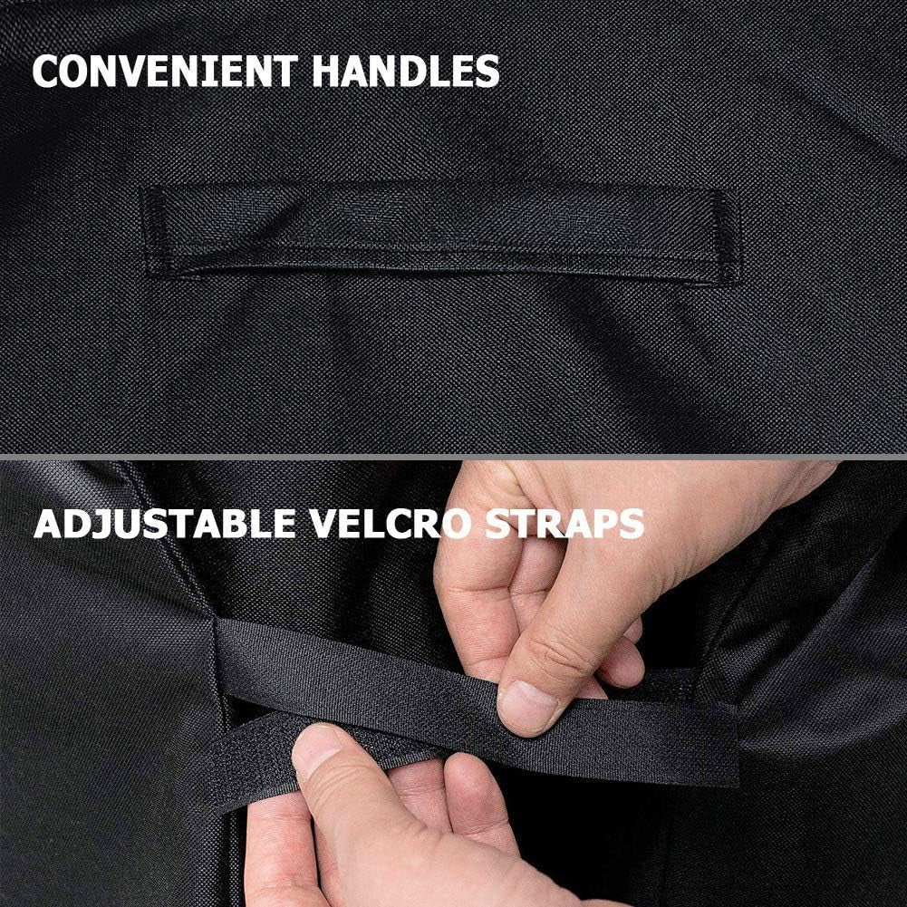 Icover Grill Cover, 600D Heavy Duty with Mesh Air Vent, 60 Inch Waterproof Barbecue Gas Smoker Cover, UV and Fade Resistant, for Weber Char-Broil Nexgrill Brinkmann and More