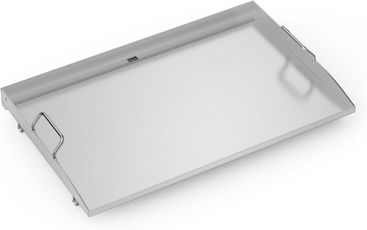 28 Inch Stainless Steel Griddle, Flat Top Griddle Replacement Top for Blackstone 28" 2-Burner Gas Grill Cooking Station, Griddle Top Replacement with Rear Grease System