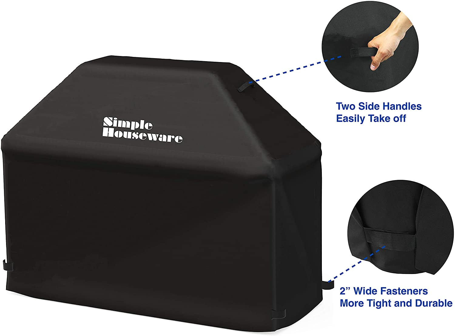 Simple Houseware 72-Inch Waterproof Heavy Duty Gas BBQ Grill Cover, Weather-Resistant Polyester