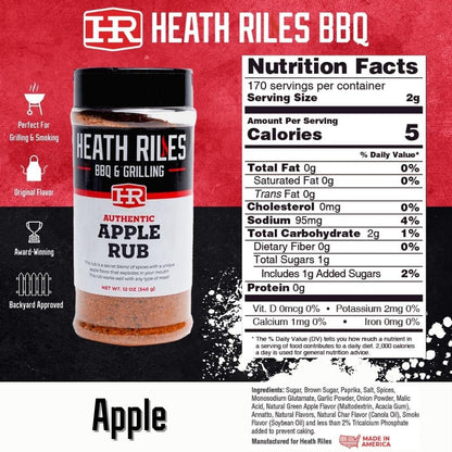 Heath Riles Apple, Cherry and Pecan Rub Seasonings Bundle