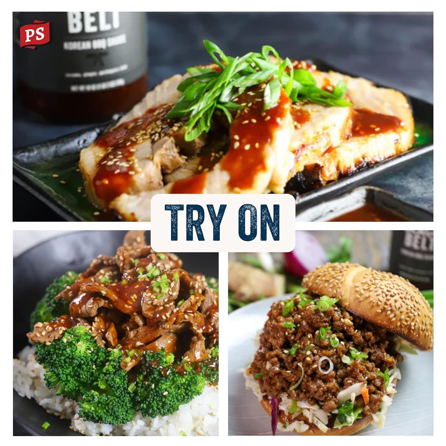 PS Seasoning Blackbelt Korean BBQ Sauce - Great on Beef Short Ribs, Pork Belly, Kabobs, Burgers, Salmon and More