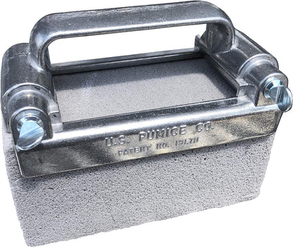 Grillmaster Combo - 2 X Grill Cleaning Pumice Bricks + Aluminum Grill Brick Holder, Use to Clean Restaurant Flat Top Grills or Griddles, Remove Carbon, Grease and More without Harsh Chemicals