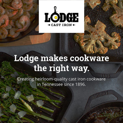 Cast Iron Chef Collection Square Grill Pan, Pre-Seasoned - 11 In