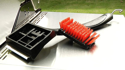 SAFER Replaceable Head Nylon Bristle Grill Brush with Cool Clean Technology - 8666894