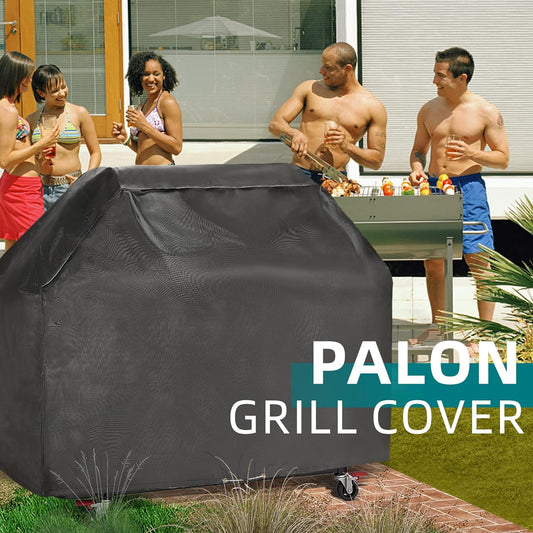 Waterproof BBQ Grill Cover 72-Inch, Heavy Duty Outdoor Gas Grill Covers, with Drawstring Barbecue Covers for Weber Char-Broil Brinkmann Nexgrill and More, All Weather Barbecue Grills Protector