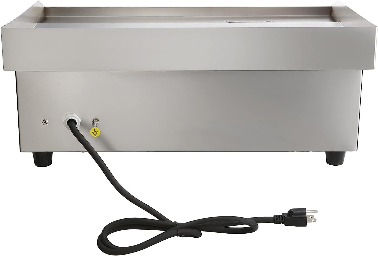 Commercial Electric Griddle, 22", 1600W Countertop Flat Top Grill, Stainless Steel Teppanyaki Grill with Non Stick Iron Cooking Plate, 122-572℉ Adjustable Temp Control 2 Shovels & Brushes, 110V