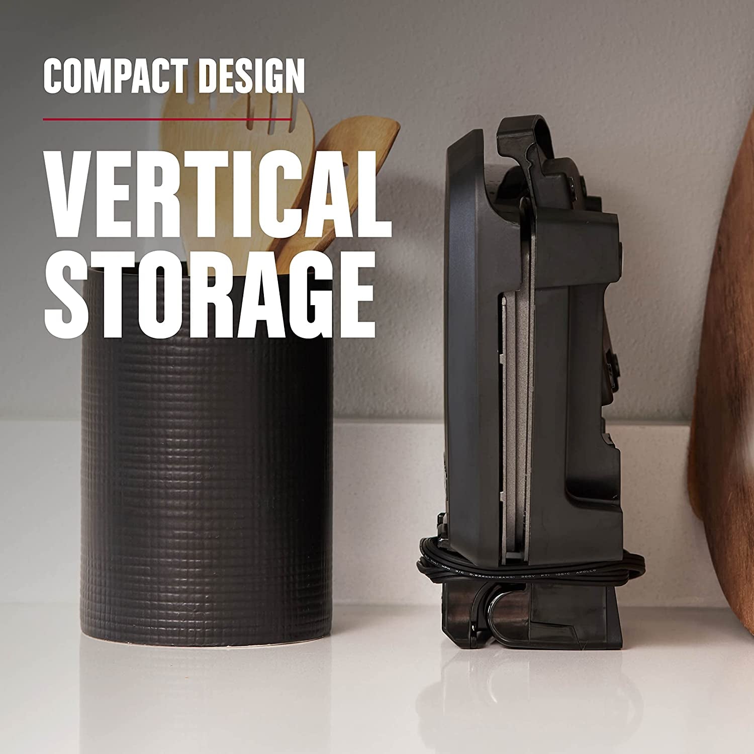 ® Fully Submersible™ Grill, NEW Dishwasher Safe, Wash the Entire Grill, Easy-To-Clean Nonstick, Black/Grey