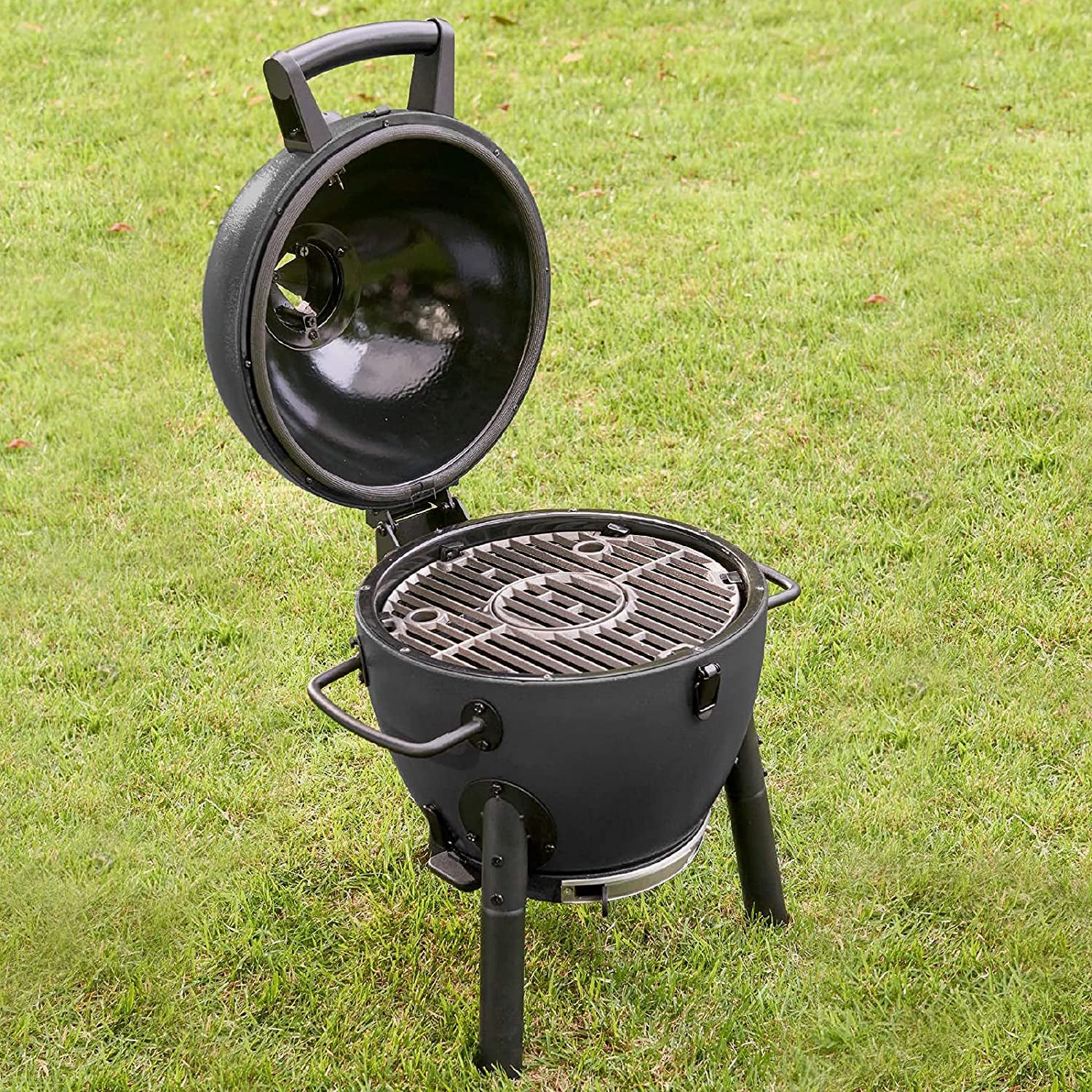E86714 AKORN Jr. Kamado, Ash Portable Charcoal Grill
