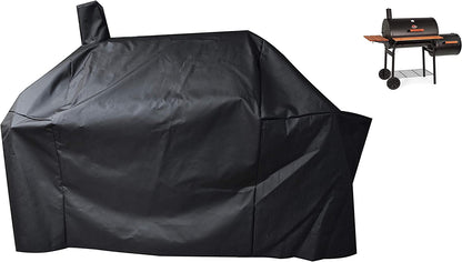 Smoker Grill Cover Sized for Char-Griller Charcoal Grill 2190 and 2197 Heavy Duty Waterproof Patio 600D Canvas Barbeque BBQ Grill Cover G21623