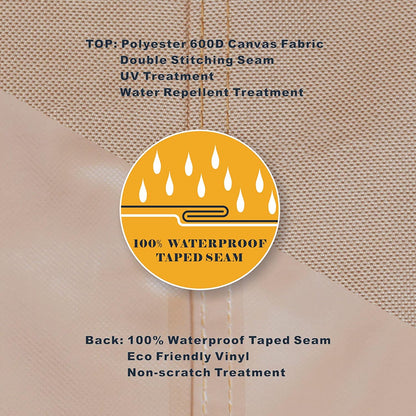 ULTCOVER Gas Grill Cover 55 Inch for 3-5 Burner Propane Barbecue Grills Waterproof BBQ Cover Fits Most Grills Weber Nexgrill Char-Broil Brinkmann