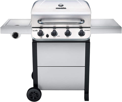 Image of Performance Series Convective 4-Burner with Side Burner Cart Propane Gas Stainless Steel Grill - 463377319