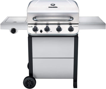 Performance Series Convective 4-Burner with Side Burner Cart Propane Gas Stainless Steel Grill - 463377319