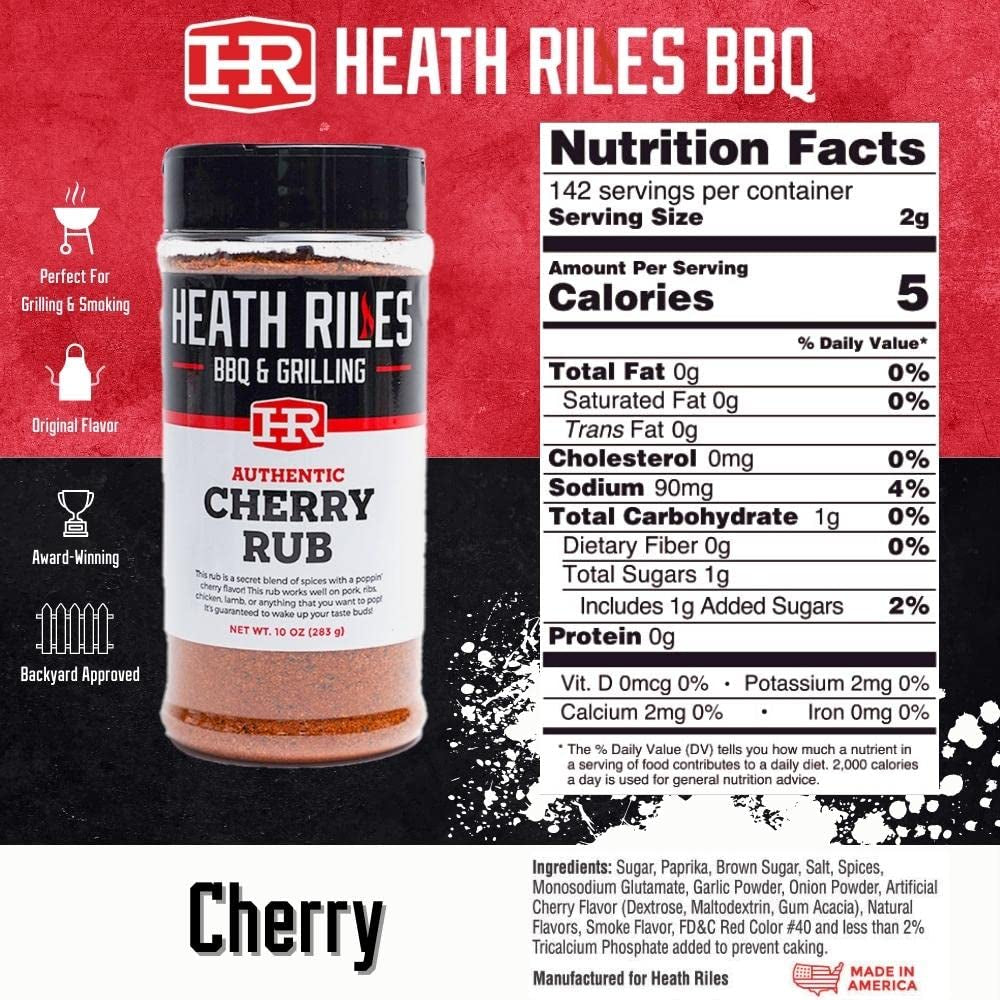 Heath Riles Apple, Cherry and Pecan Rub Seasonings Bundle
