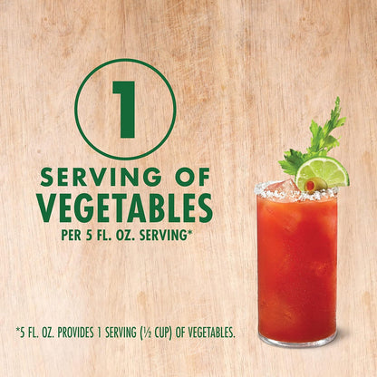 V8 Bloody Mary Mix, Vegetable Juice for Bloody Mary Cocktails, 46 FL OZ Bottle (Pack of 6)