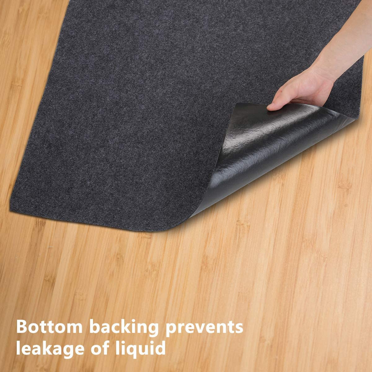 Gas Grill Mat,Bbq Grilling Gear for Gas/Absorbent Grill Pad Lightweight Washable Floor Mat to Protect Decks and Patios from Grease Splatter,Against Damage and Oil Stains(36”×47“)