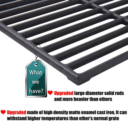 Grill Grates for Dyna Glo DGF510SBP Replacement Parts DGB515SDP DGB515SDP-D DGF510SSP 70-01-293, Backyard BY13-101-001-13 Grates, BHG Grill Parts BH13-101-099-01 BH14-101-099-01