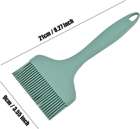 Basting Brush Silicone Pastry Baking Brush Large Grill BBQ Sauce Marinade Meat Glazing Oil Brush Heat Resistant, Kitchen Cooking Baste Pastries Cakes Desserts, Dishwasher Safe 2Pack (2)