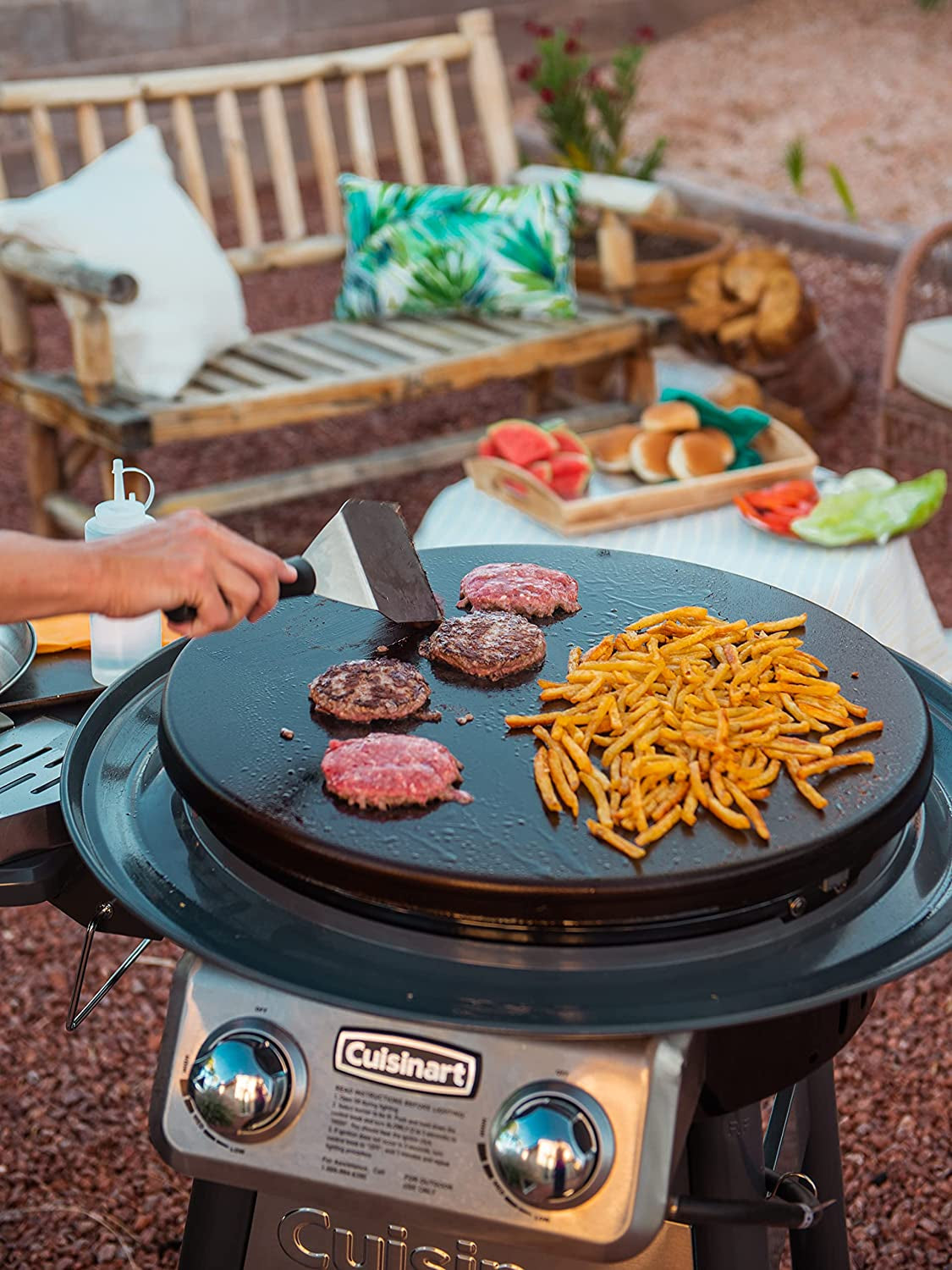 CGG-888 Outdoor Stainless Steel Lid, 360° Griddle Cooking Center