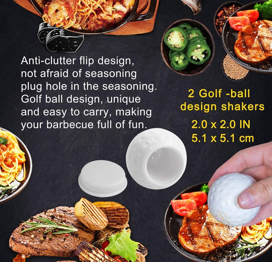 7PCS Golf-Club Style BBQ Tools Set Grilling Tools with Rubber Handle - Stainless Steel Grilling Accessories for Outdoor Grill Set Premium Grill Utensils Set Christmas Birthday Gifts for Men Dad
