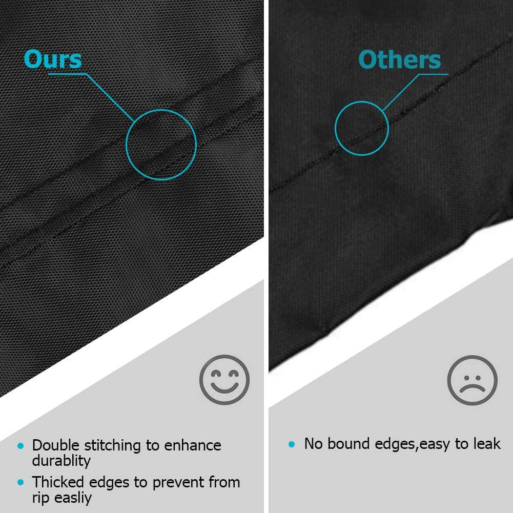 Grill Cover 58 Inch, Icover Waterproof BBQ Gas Grill Cover, Polyester Easy On/Off, Dustproof Fade Resistant for Weber Char-Broil Nexgrill and More Grills