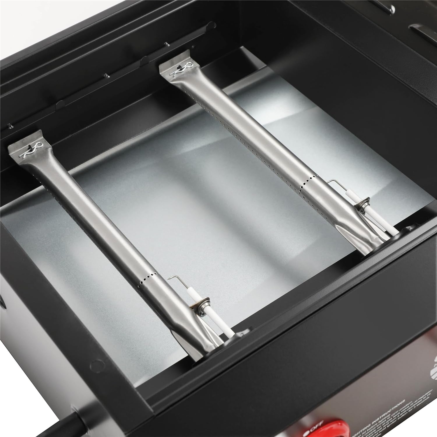 GD4002T Tailgater Tabletop Gas Grill Griddle, 4-Burner Portable Propane Grill Griddle Combo, for Backyard or Outdoor BBQ Cooking, 40,000 BTU, Black