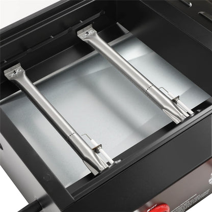 GD4002T Tailgater Tabletop Gas Grill Griddle, 4-Burner Portable Propane Grill Griddle Combo, for Backyard or Outdoor BBQ Cooking, 40,000 BTU, Black