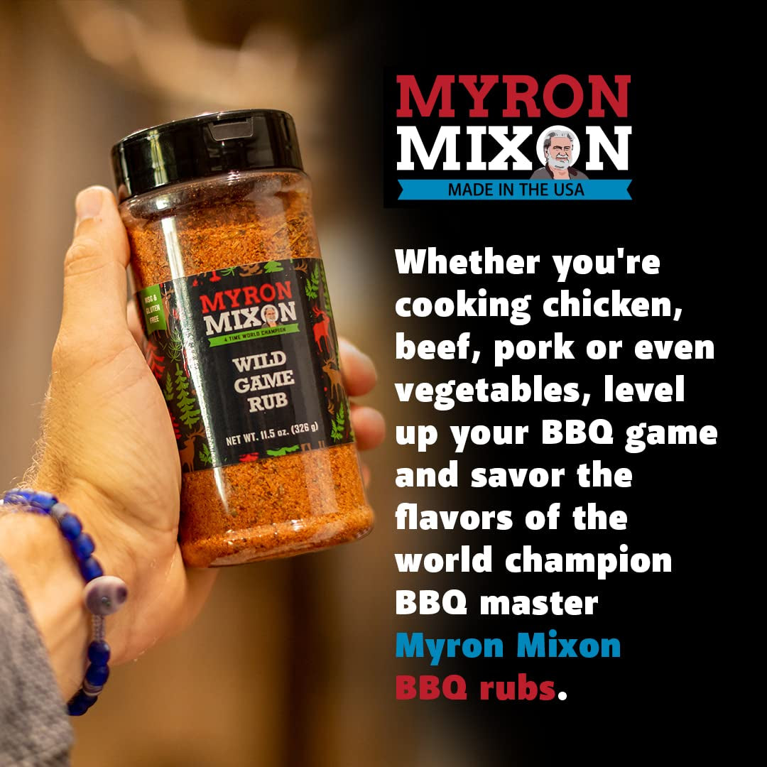Myron Mixon BBQ Rub | Rubba Dub Rib | Champion Pitmaster Recipe | Gluten-Free BBQ Seasoning, Msg-Free, USA Made | 12 Oz