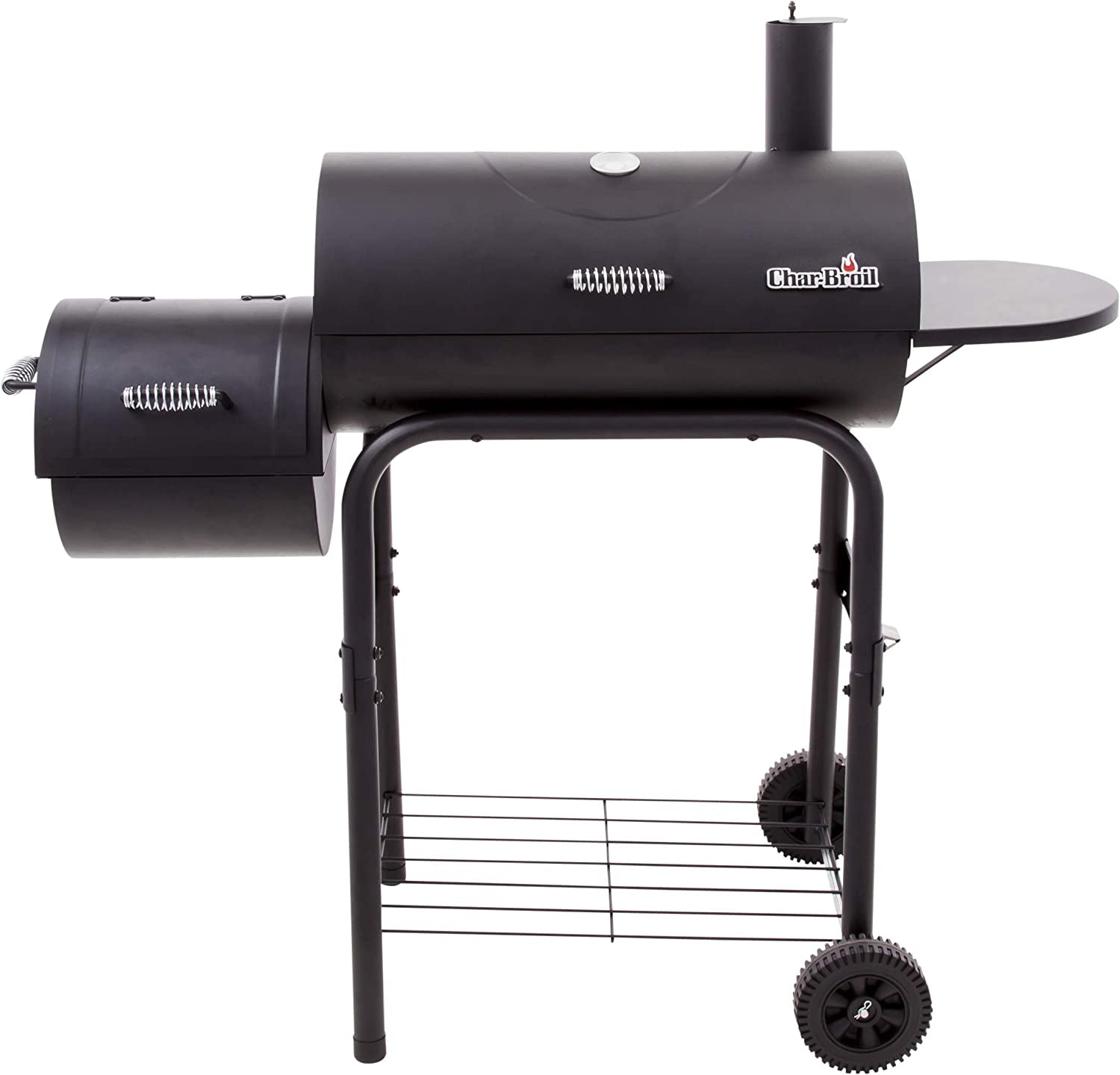 12201570-A1 American Gourmet Offset Smoker, Black,Standard