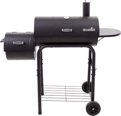 12201570-A1 American Gourmet Offset Smoker, Black,Standard