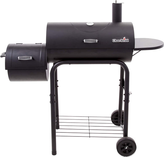 12201570-A1 American Gourmet Offset Smoker, Black,Standard