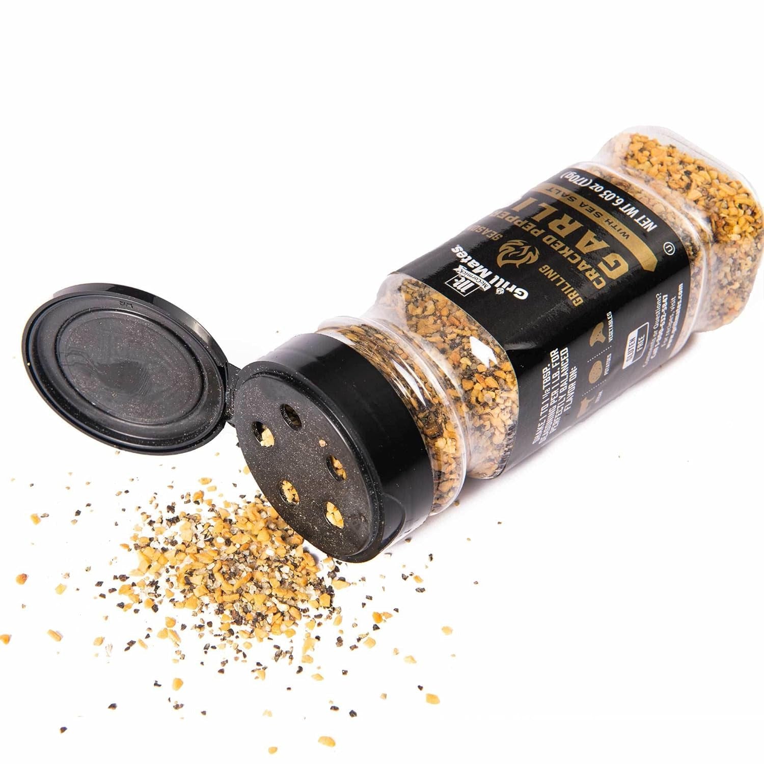 Mccormick Grill Mates Cracked Pepper & Garlic Grilling Seasoning, 6.03 Oz