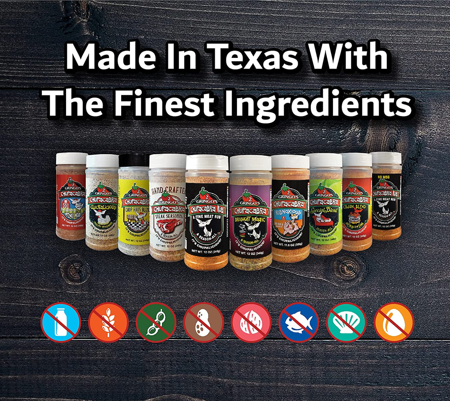 2 Gringos Chupacabra Ribnoxious Rib Rub, 25 Ounces