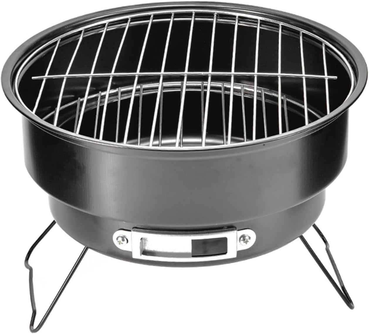 10" Portable round Barbecue BBQ Charcoal Grill with Handle for Outdoor Home Kitchen BBQ Picnic Camping