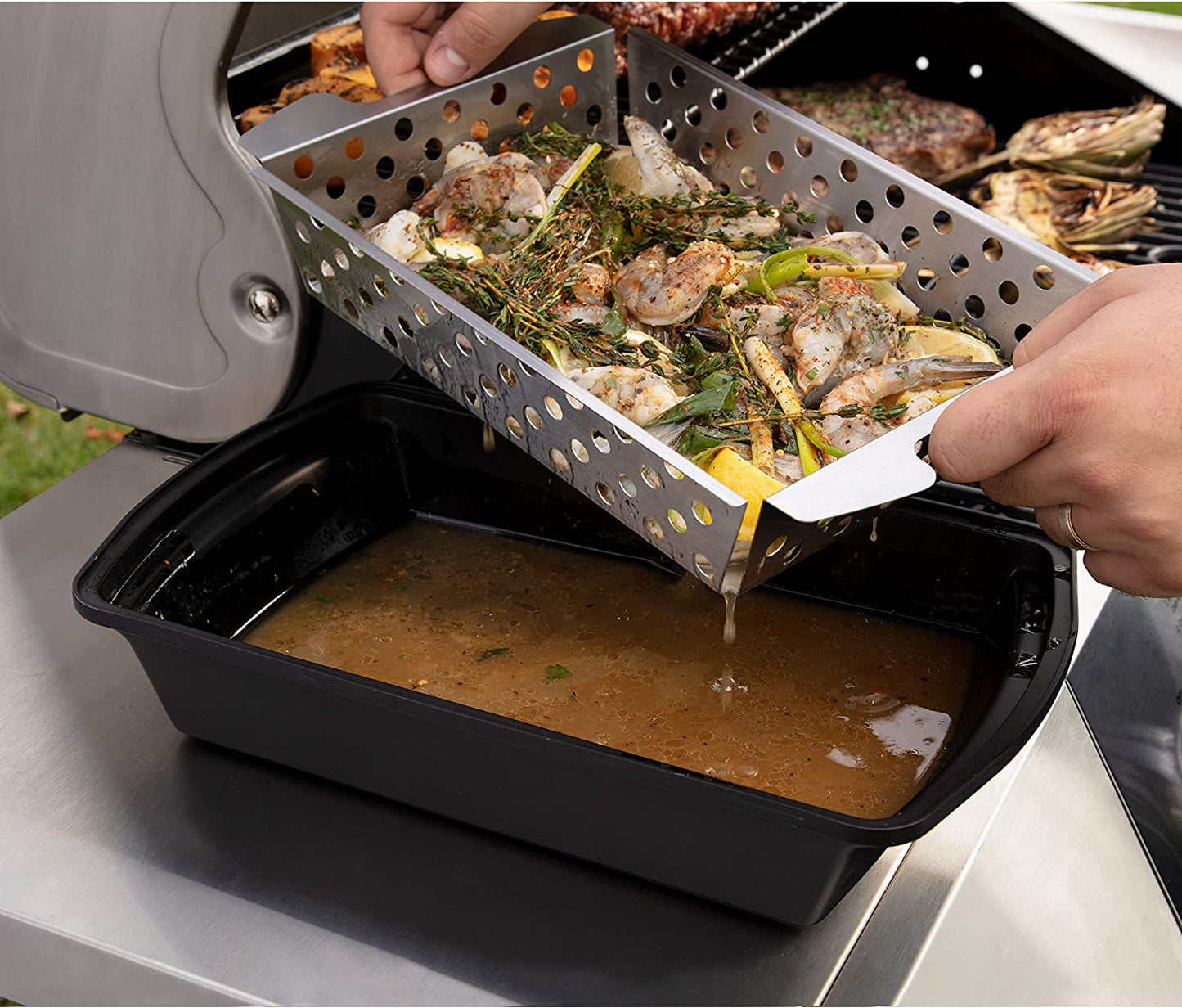 CMT-200 Marinade Basket Set Grilling