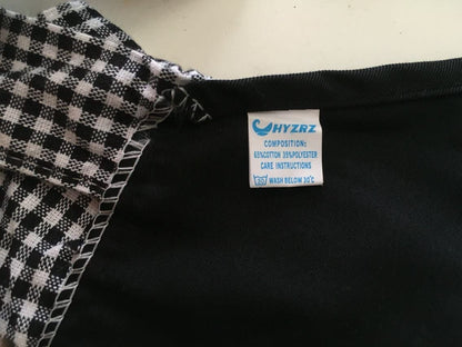 Cute Retro Lovely Vintage Ladies Kitchen Flirty Vintage Aprons for Women Girls with Pockets for Mothers Day Gift (Black)