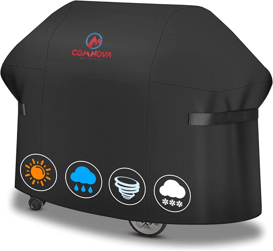 Comnova Grill Cover 82 Inch - 600D BBQ Cover for Outdoor Grill Heavy Duty and Waterproof, Large Barbecue Gas Grill Covers for Weber, Char-Broil, Nexgrill, Monument, Dyna-Glo, Brinkmann and More