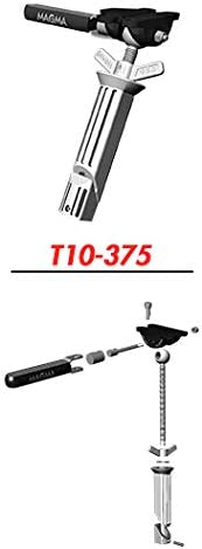 Products, T10-375 Pow'Rgrip/Levelock All-Angle Adjustable Rod Holder Mount, Multi, One Size