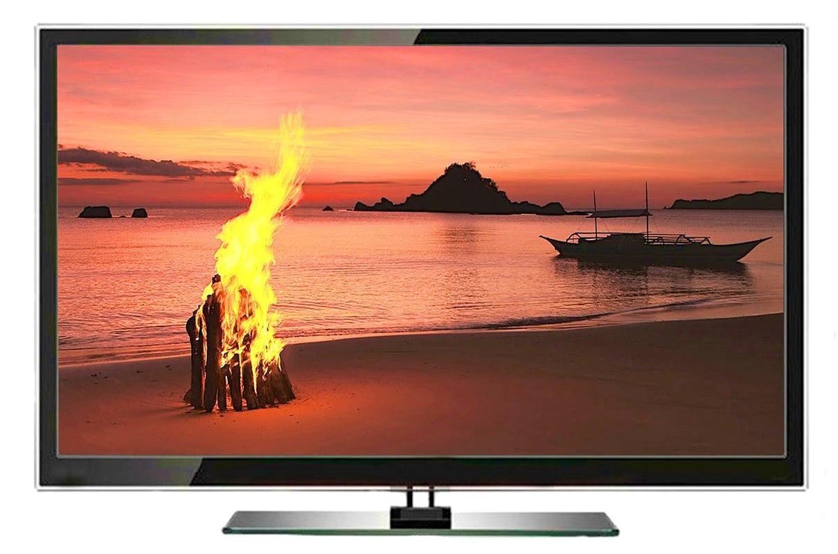 Campfire DVD by the Beach with the Sounds of the Sea and Waves and Amazing Sunsets