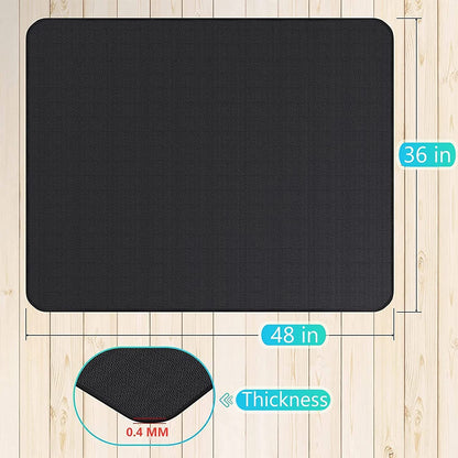 Thickened 48X36 Inches under Grill Mat for Outdoor Grill,Double-Sided Fireproof Grill Pad for Fire Pit,Indoor Fireplace Mat Fire Pit Mat,Oil-Proof Waterproof BBQ Protector for Deck and Patio
