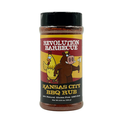 Texas and KC Rub Combo: Texas Beef BBQ Rub and Kansas City BBQ Rub for Beef, Pork, and Chicken