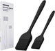 Silicone Basting Brush Set of Two Heat Resistant Long Handle Pastry Brush for Grilling, Baking, BBQ and Cooking (Black)