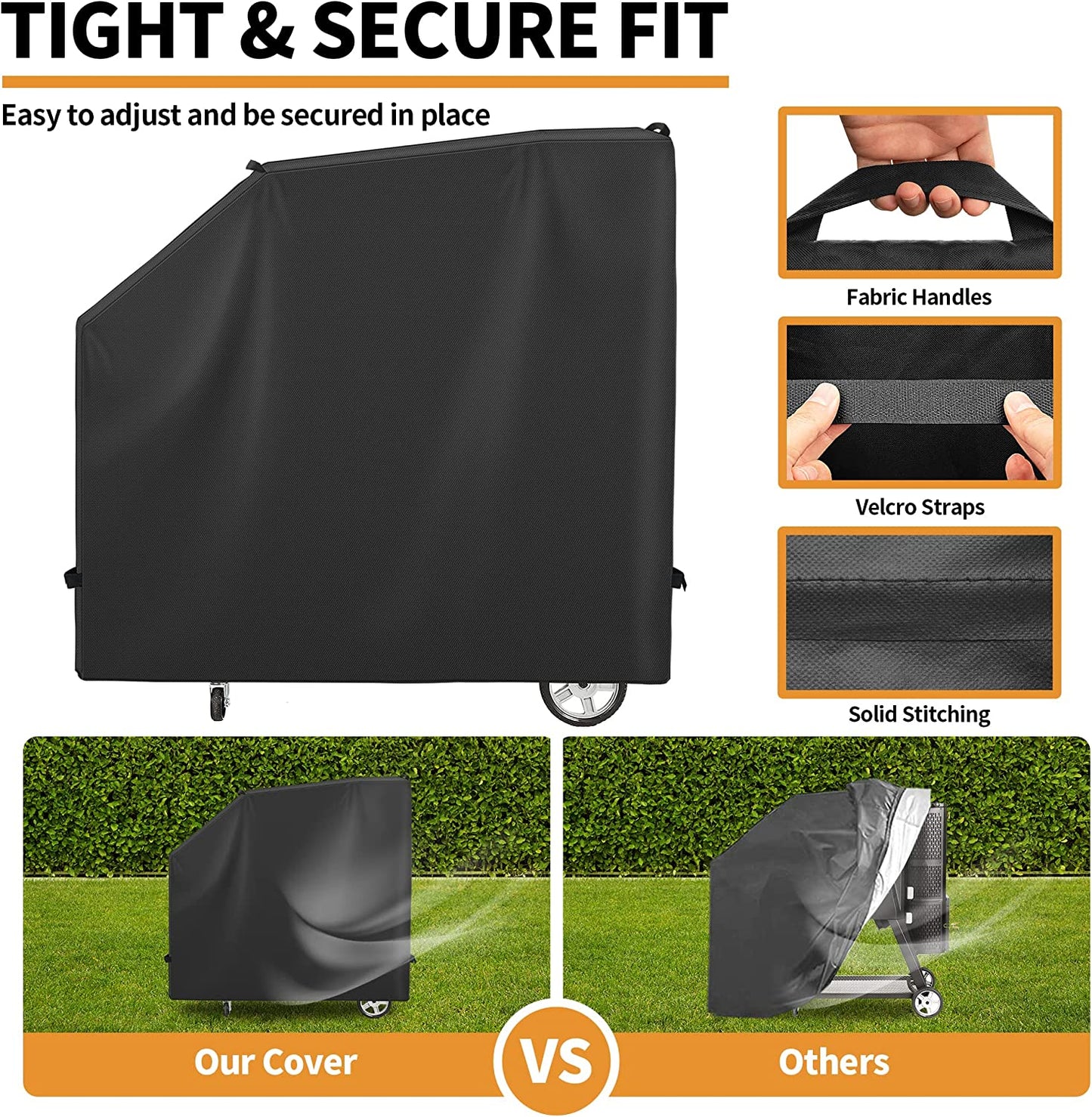 NEXCOVER Grill Cover - Compatible with Masterbuilt Gravity Series 560 Digital Charcoal Grill, Waterproof Smoker Cover, Heavy Duty BBQ Cover, Fade Resistant Barbecue Cover, Anti-Uv & Weather Resistant.