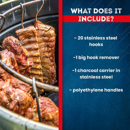 EL BARRIL Grill & Smoker Barrel (EXTRA LARGE)| 100% Stainless Steel Barrel| You Can Grill, Smoke, Roast and Bake| Smokeless, Even Heat Distribution & Perfect Preservation for Your Meats