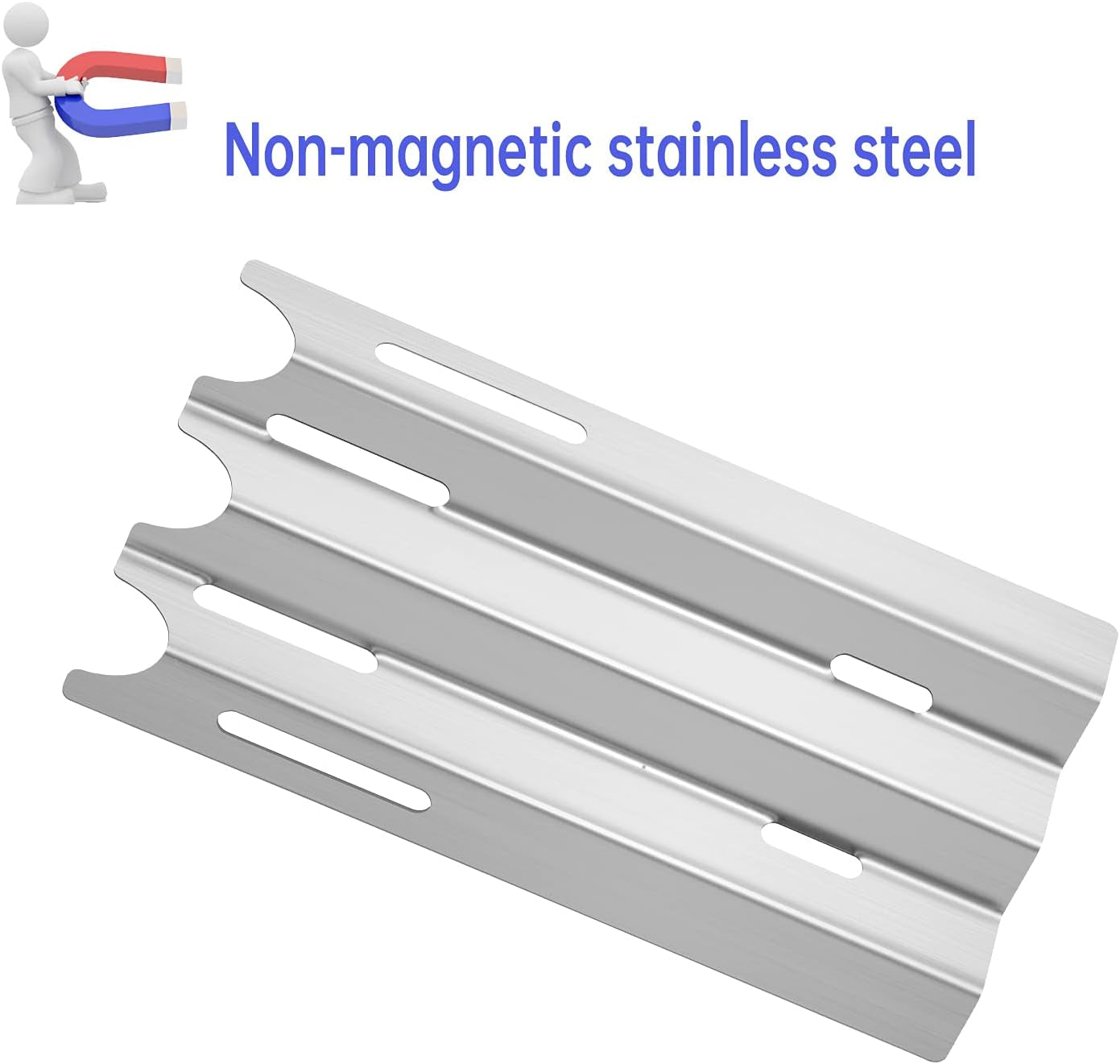 14 1/2" Stainless Steel Grill Burners BBQ Gas Grill Replacement Parts for Vermont Castings CF9030, CF9050, VCS5005, VM400, Jenn Air JA460, JA480, JA580, Outdoor Cooking Grill Repair Kit