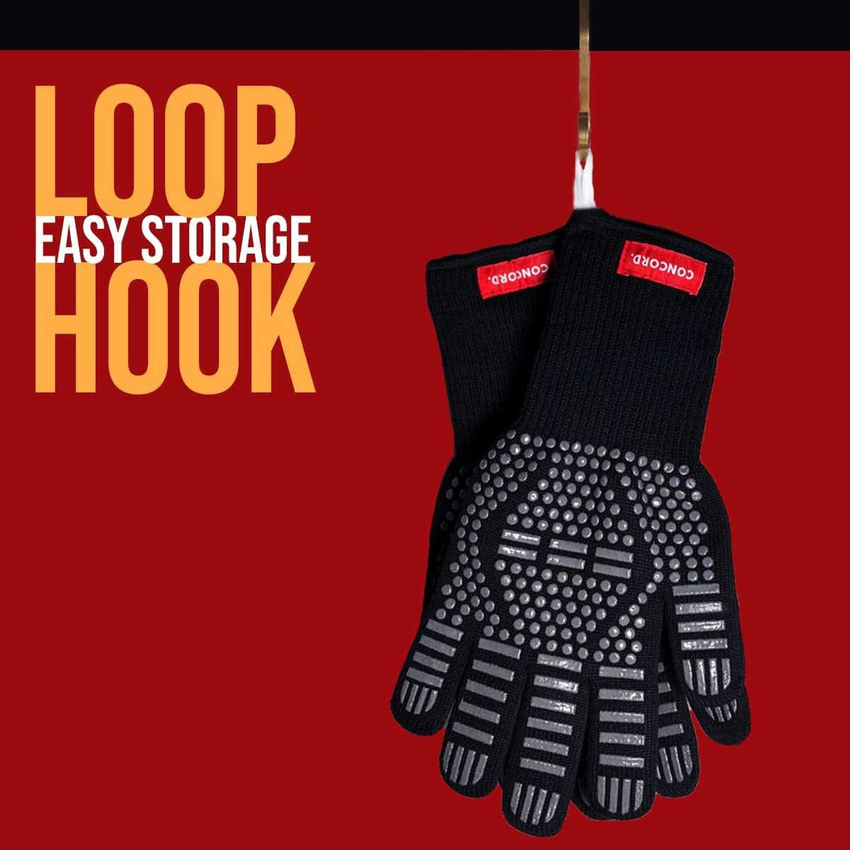 Heat Proof Grilling Gloves. Great for Turkey Frying, Grilling, BBQ, Baking, Cooking. up to 1500 Degrees F.